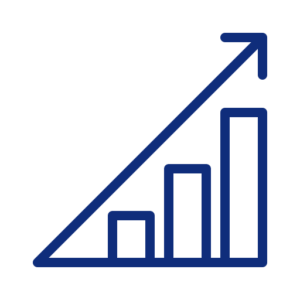 bar graph going up