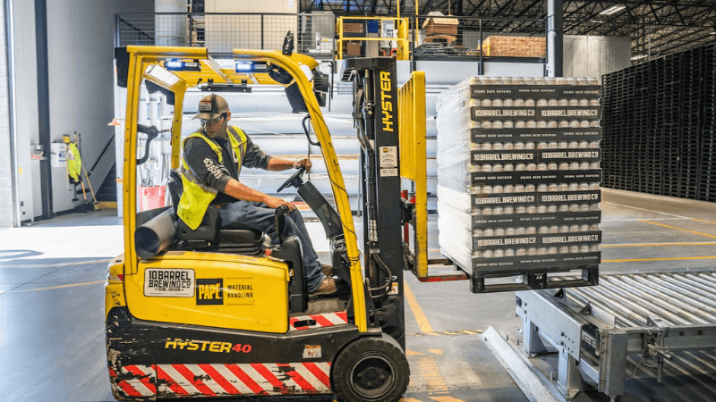 Forklift and forklift operator