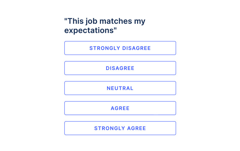 employee survey on mobile device